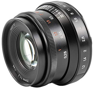 7artisans 35mm f1.2 Mark II APS-C Clicked Larger Aperture prime Lens Fit for Sony A7 A7II A7III (A7M3) A7R A7RIII A7S A7SIII A6000 A6300 A6400 A6500 NEX-3 NEX-3R NEX-5T