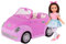 Glitter Girls Puppe Candice mit Cabrio – Bewegliche 36 cm Puppe mit Auto, Puppenkleidung, Zubehör und braunen langen Haaren zum Frisieren – Spielzeug ab 3 Jahren (8 Teile)