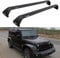 2 Stück Dachträger Crossbar für Jeep Wrangler JK JL Unlimited 2007-2020, Aluminium Autodachträger Querträger Schlossstangen Fahrrad Dachträger Halterungsträger Tragfähigkeit Relingträger zubehör