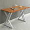 HEONITURE Lot de 2 pieds de table modernes en métal industriel blanc de 71,1 cm de haut, base de bureau, banc en fer forgé, table de nuit, bureau de 71,1 cm, forme triangulaire à faire soi-même (1 lot