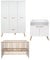 trendteam smart living - 3-teilige Babyzimmerkombination Babyzimmermöbel - Babyzimmer - Mats - Farbe Weiß - 197660501