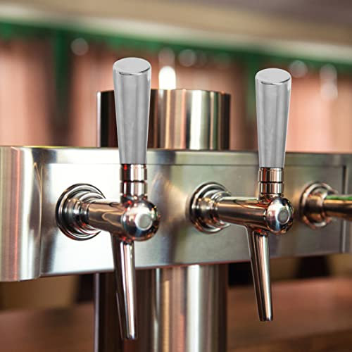 TEHAUX Bierhahngriff Kegerator- Griff Bierhahn Griff Bierhahn Griffe Hahn Griff Teile Edelstahl Hahn Griff Griff Edelstahl Bierzapfhahn Zapfhahn Griff