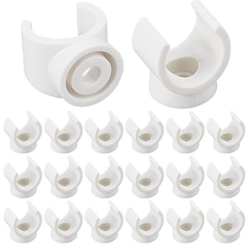 GORGECRAFT 0.9-Zoll-U-Haken PEX-Halter TV-Tablett Ersatzclips PVC-Wasserrohrschellen Krallenschellen Rohrhalterung Passend Für Rohre Mit 17 mm Außendurchmesser Kunststoffbuchse (20 Packungen)