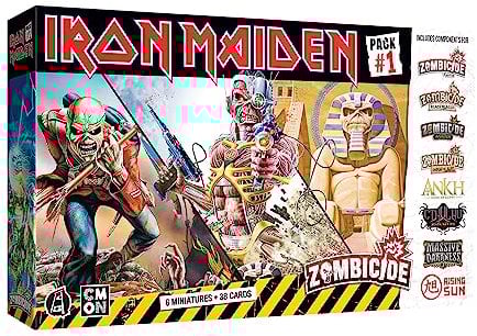 CMON Zombicide Iron Maiden Character Pack #1 – Set von Iron Maiden Miniaturen, kompatibel mit Zombicide 2nd Edition, ab 14 Jahren, 1–6 Spieler, 60 Minuten Spielzeit, hergestellt