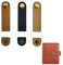 CHENNAN 3 Stück Lederriemen mit Knöpfe, Leder Schnallen Knebelknöpfe, Schnallen mit Doppelschicht Lederriemen, Taschenverschluss Lederriemen, für DIY Geldbörse Notebook Gepäck Taschen Nähen Dekor