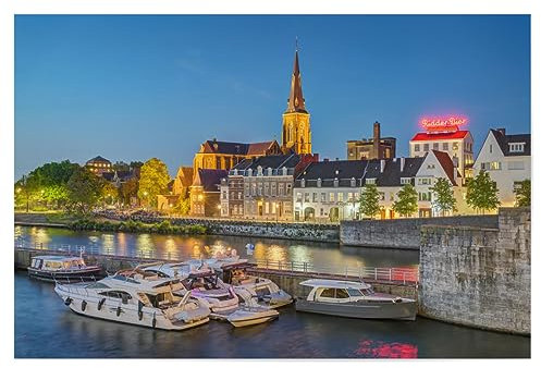 artboxONE Poster 120x80 cm Städte Maastricht hochwertiger Design Kunstdruck - Bild maastricht holland limburg