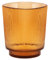 H&H Groove Set 6 Bicchieri, Vetro, Ambra, 45cl