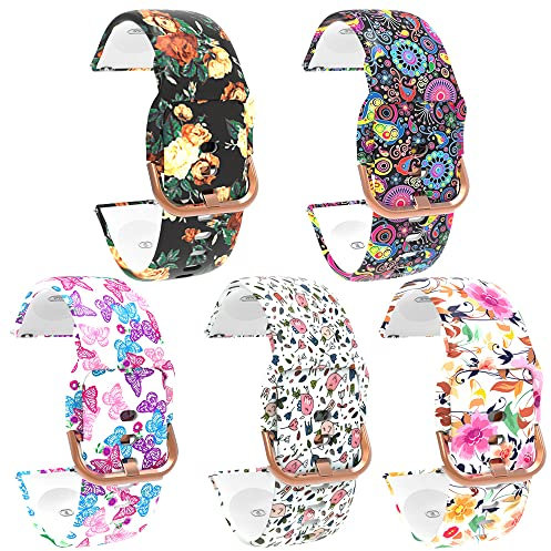 22mm Armband kompatibel für Fitpolo Smart Watch IDW19 Ersatzarmband, Weiches Silikonarmband für Fitpolo IDW19 1.8 Zoll Armband (5er Pack)