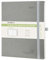POPRUN Kalender 2025 Monatsplaner A4 (Jul.2024 - Dez.2025) - 18 Monate Monatskalender Softcover 26,5 x 21,5 cm - 1 Monat 4 Seiten, mit PU-Leder, 100 GSM Papier - Grau