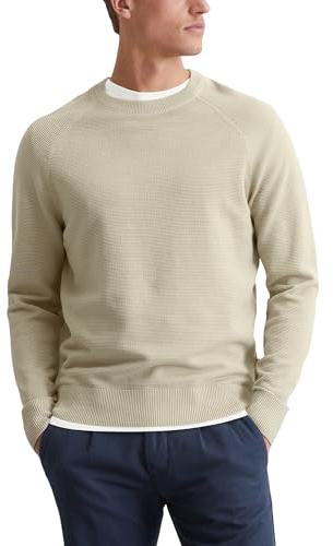 Marc O'Polo Herren Strickpullover aus Bio-Baumwolle Langarm