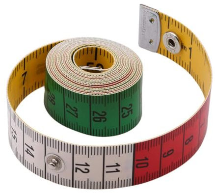 1 Stück Schneidermaßband Maßband zum Nähen, 150 cm/60 Inch Bandmaß, Weiches Doppelskala, mit Knopf Körper-und Umfangmaßband, für Schneider Handwerker und Haushalte