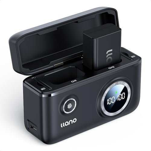 llano NP-FW50 18 W schnelles Dual-Akkuladegerät-Set mit 1-Pack 1100 mAh Akku für Sony ZV-E10, Alpha a6400, a6000, a6300, a7s, a7, a7s ii, a7s, a7r, a7ii, Smart Digital Display