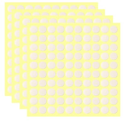 Ctyjia 100 Piezas Cinta Redonda Transparente, Globo Puntos Adhesivos, Pegatina de Cinta de Doble Cara, Diámetro 20mm, para Decoraciones de Fiesta