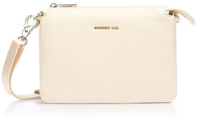 Mandarina Duck Women Mellow Leather Clutch Bag, Almond, Taglia Unica