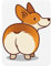 Corgi Dog Funny Butt, Rectangle Magnetic Refrigerator Sticker Soft Magnetic Fridge Magnets Furniture Decoration 1pc