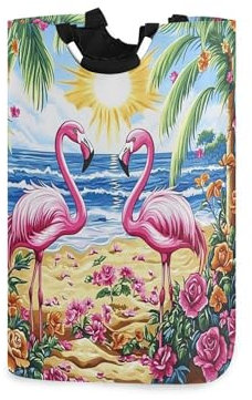 Sevdomey Panier à linge sur pied avec poignée, panier à linge pliable pour l'organisation des jouets et des vêtements dans la chambre, la salle de bain, la buanderie