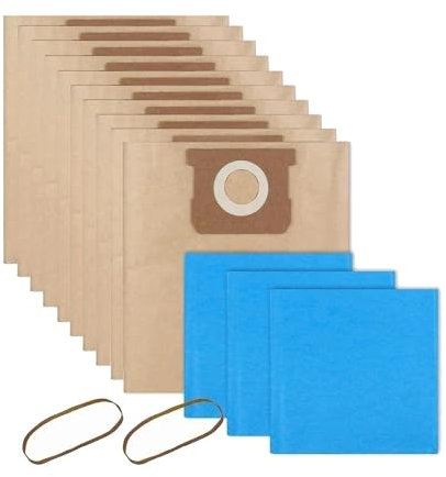 JOZJJ Sacs d'aspirateur 19-3100 compatibles avec Les aspirateurs secs et humides Stanley de 5 à 6 gallons, jetables et réutilisables