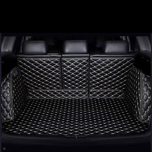 MNHCAC Coche Cuero Alfombrillas Maletero para Fiat 500/500C/500E/Abarth 500 2007-2020 2021 2022 2023 2024,Bandeja Forro AlfombraAnti Deslizante Impermeable Tronco Alfombra Protector Accesorios,C