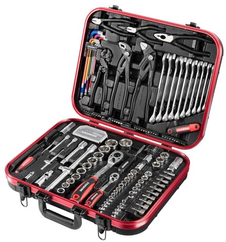 STARWORK TRUE MECHANIC™ 169-Piece Mechanics Tool Set and Socket Set, Gift Series, Professional Metric Set