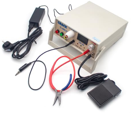 Toplionace CR-02 Thermoelement Schweißgerät TL-Weld Temperatur Draht Punktschweißgerät mit Argon Kontaktfunktion, DC 12V
