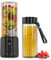 COKUNST Mixeur Portable pour Shakes et Smoothies, 22000 TR/min Puissant Mixeur Smoothie avec 6 Lames, 500 ml Mini Blender avec Couvercle de Voyage pour Cuisine, Salle de Sport, Bureau