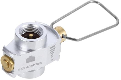 KONTONTY Gaskonverter Adapter für Gaskartuschen Wiederverwendbarer Gasflaschen Nachfülladapter für Camping und Outdoor Aktivitäten Effiziente Gasübertragung