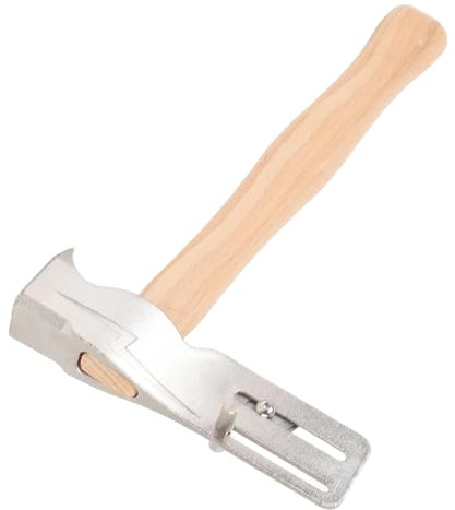 Hiraith Professional Magnetic Roofing Hammer - Multi-Functional Roof Axe & Shovel with Solid Wood Handle - Forged Steel Construction for Roof Repair & Construction Work
