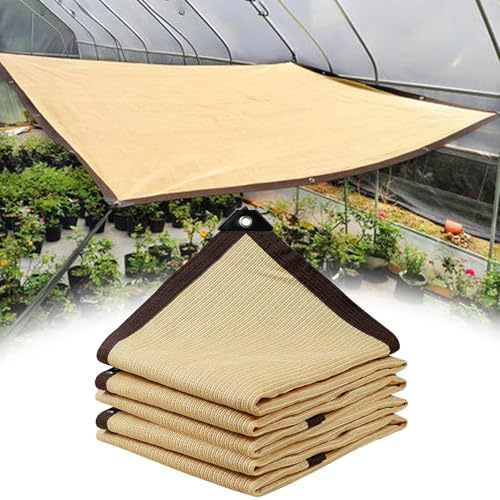 Terrassennetz, UV-beständig, Baldachin, Segel für den Außenbereich, Pergola, Beige, Garten, Schatten, Stoff, Sonnenschutz für Hof und Deck, Sonnenschutz