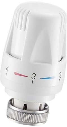 Tête de Thermostat de Radiateur, pour Filetage M30 x 1,5 | Tête de Thermostat de Rechange, Vanne de Radiateur, Fonctions de Protection Antigel et de Réglage,pour la Maison et le Bureau