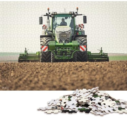 1000-teiliges Fendt-Traktor-auf-dem-Feld-Puzzle für Erwachsene, 38 x 26 cm / 1000 Teile