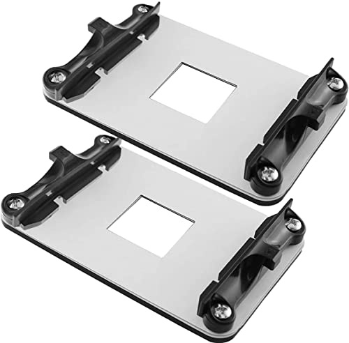 HAAMNING7 AM4 CPU Heatsink Bracket, Socket Retention Mounting Bracket for Hook-Type Air-Cooled or Partially Water-Cooled Radiators, CPU Fan Bracket Base for AM4, 2PCS