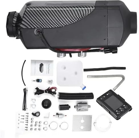 FINGSHEA Calentador Coche Calefacción Estacionaria Diésel De 5 KW, 12 V Y 22 V, con Control Remoto, para Vehículos, Camiones Y Furgonetas. Calentador de Aire Diésel