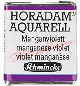 Schmincke – HORADAM® AQUARELL - feinste Künstler-Aquarellfarben, 474 Manganviolett, 14 474 044, 1/2 Näpfchen