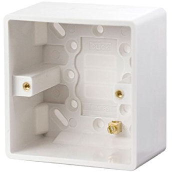 CLICK PRW085 1 Gang 47mm Deep Pattress Box