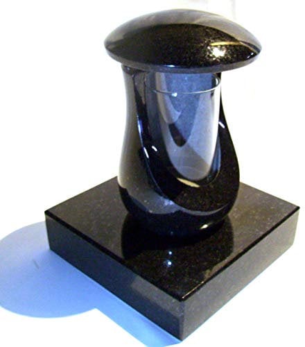 Designgrab lampe funéraire Cerres et socle en granit noir suédois SS1, ensemble de décoration funéraire lanterne de cimetière lanterne funéraire lanterne funéraire de cimetière