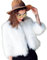 iHENGH Damen Herbst Winter Bequem Mantel Lässig Mode Jacke Frauen Kunstpelz weicher Pelzmantel Jacke Flauschige Winterweste Oberbekleidung(Weiß, 3XL)