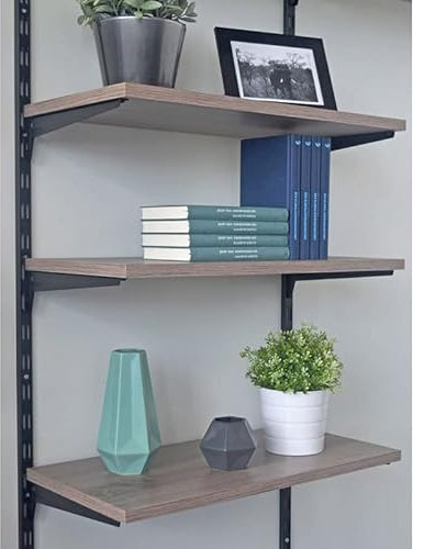 Console équerre au pas de 50 - Décor : Blanc - Longueur : 380 mm - RAL : 9003 - ELEMENT SYSTEM