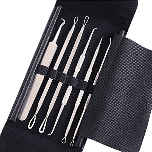 Oypla Stainless Steel Blackhead Pimple Acne Spot Remover Tool Set