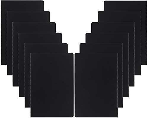 XYark College-Notizbücher, liniert, 60 Seiten, 14 x 21 cm, A5, Reisetagebuch-Set für Reisende, Studenten, Kirche, Büro, Schreibtagebuch, Notizbuch, Planer, Schwarz