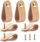 GORGECRAFT 6Pcs Leather Drawer Pull, Nordic Wardrobe Cabinet Door Handle, Single Hole Furniture Hardware Pulls for Cupboard Drawer- 141x24.5mm, Gold