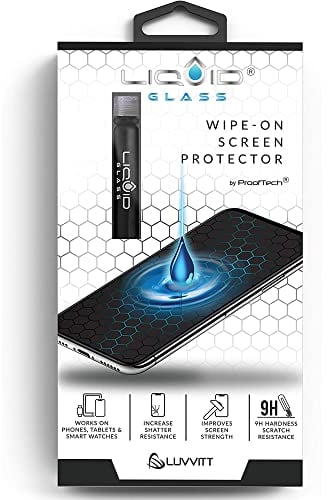 LIQUID GLASS Displayschutzfolie für alle Smartphones, Tablets und Uhren, kratz- und bruchfest, abwischbar, Nano-Schutz für bis zu 4 Geräte - Flasche