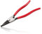 LEONTOOL 11-Inch Lock Ring Pliers - Flat Snap Circlip Pliers With Reverse Angle Tip for Retaining Rings - Opening and Spreader for Transmission Transfer Cases