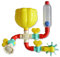 Buddy & Barney Bath Time Water Fall Bath Toy for Babies - Bath Toy Pipes for Toddlers | Water Works Pipes Bath Toy for Kids | Set of 11 Pipes , Vales and Water Wheel for Children Bathtub Fun