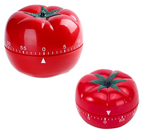 Luxshiny Cupcake Mechanischer Timer Küche 2 Stücke Küche Mechanische Zeitgeber Nette Tomatenform Wind up 60 Minute Timer nach Unten Timer für Koch Backen Kochzeit Dekorationen Backuhr Küche Timing
