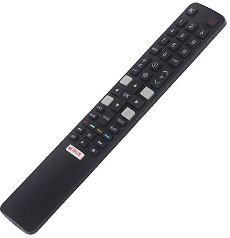YKEBU RC802N Telecomando universale di ricambio TCL Smart TV per Thomson 4K LCD LED 32DS520 40S6000FS 49DP600 49S6000FS 50DP600 F43S5916 H32S5916 U49P6016 U55P6006 - Nessuna configurazione richiesta