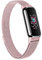 Amzpas Kompatibel mit Fitbit Luxe Armband,Edelstahl Metall Ersatzarmband mit Magnetschloss für Fitbit Luxe Damen Herren(Rosa)
