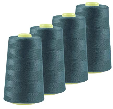 4 x 4572m Qualitäts Overlock-Garn Oeko-Tex Overlock-Nähgarn Polyestergarn, Farbe 741-780