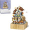 799pcs Street View Windmill Music Box Bricks Model Building Set, Street View Modular Building Kits, DIY Architecture Construction Toy, Building Blocks for Kids and Adults