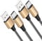 RAVIAD Cavo USB Type-C [2Pezzi, 2m], Cavo USB C Nylon Intrecciato Rapida Ricarica USB C per iPhone 16 15 Pro Max, Samsung Galaxy S24/ S23/ S22/ S21/ S9/ S8/ Note9, OnePlus, Google Pixel, Realme - Oro