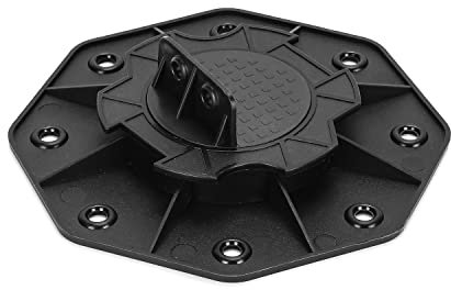 Ansobea WPC Palier de Terrasse Lot de 50 plots réglables en hauteur de 18 à 30 mm, capacité de charge de 600 kg, parfaits pour les structures en bois ou en bois composite